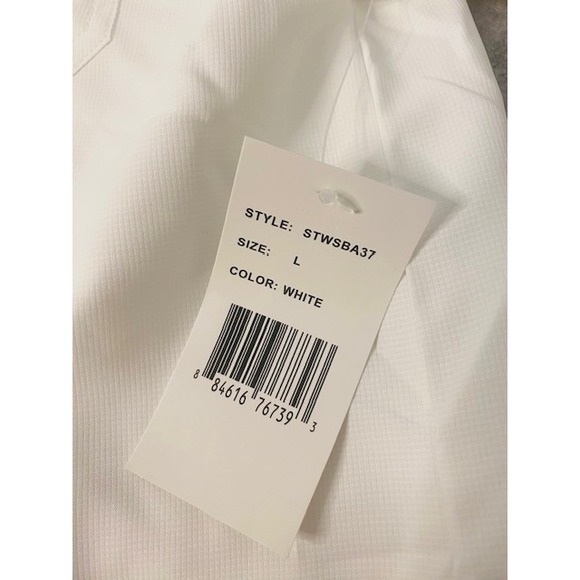 Mossy Oak White Short Sleeve Button Up Vented Fishing Shirt Mens Sz L ***NWT - Picture 2 of 4